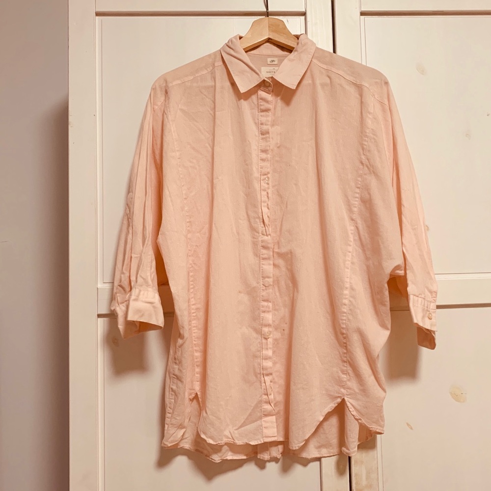Ann Taylor Loft The Softened Shirt 👚 Pink